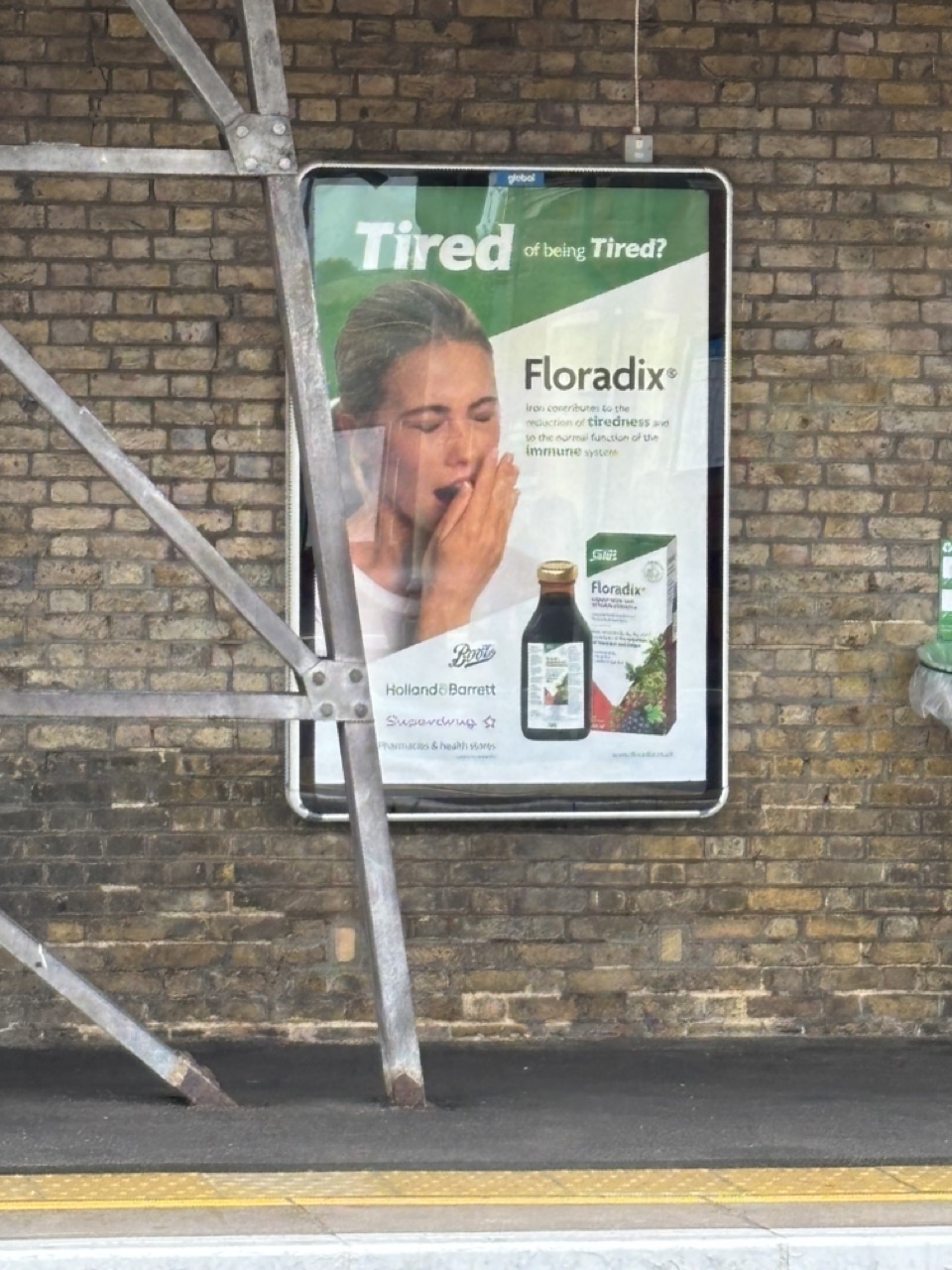 Train station for tiredness liquid tonic